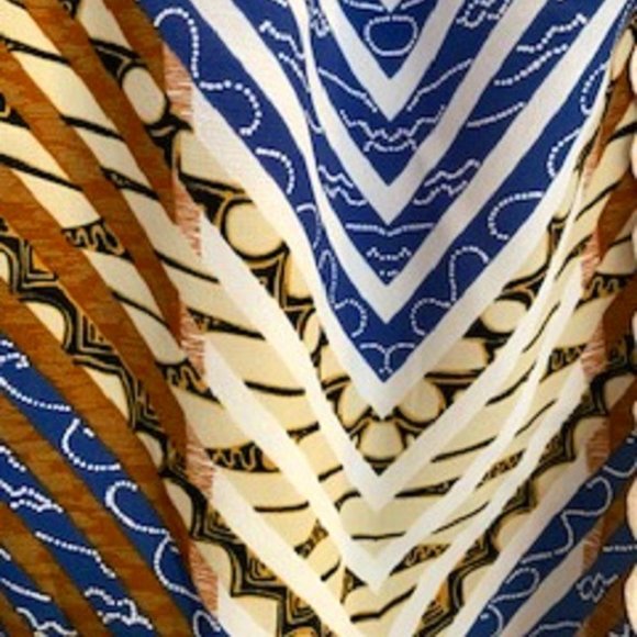 Women's Koos Of Course Silk/Cotton/Pol Blend Pull On Skirt Lace & Prints Sz: L - Picture 5 of 6